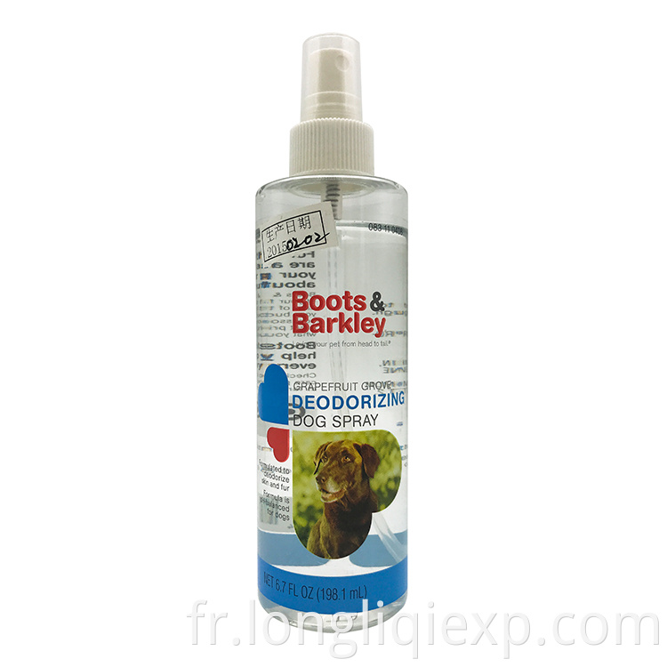 Éliminateur et dissolvant d'odeurs d'animaux de compagnie en spray désodorisant pour chiens 198,1 ml